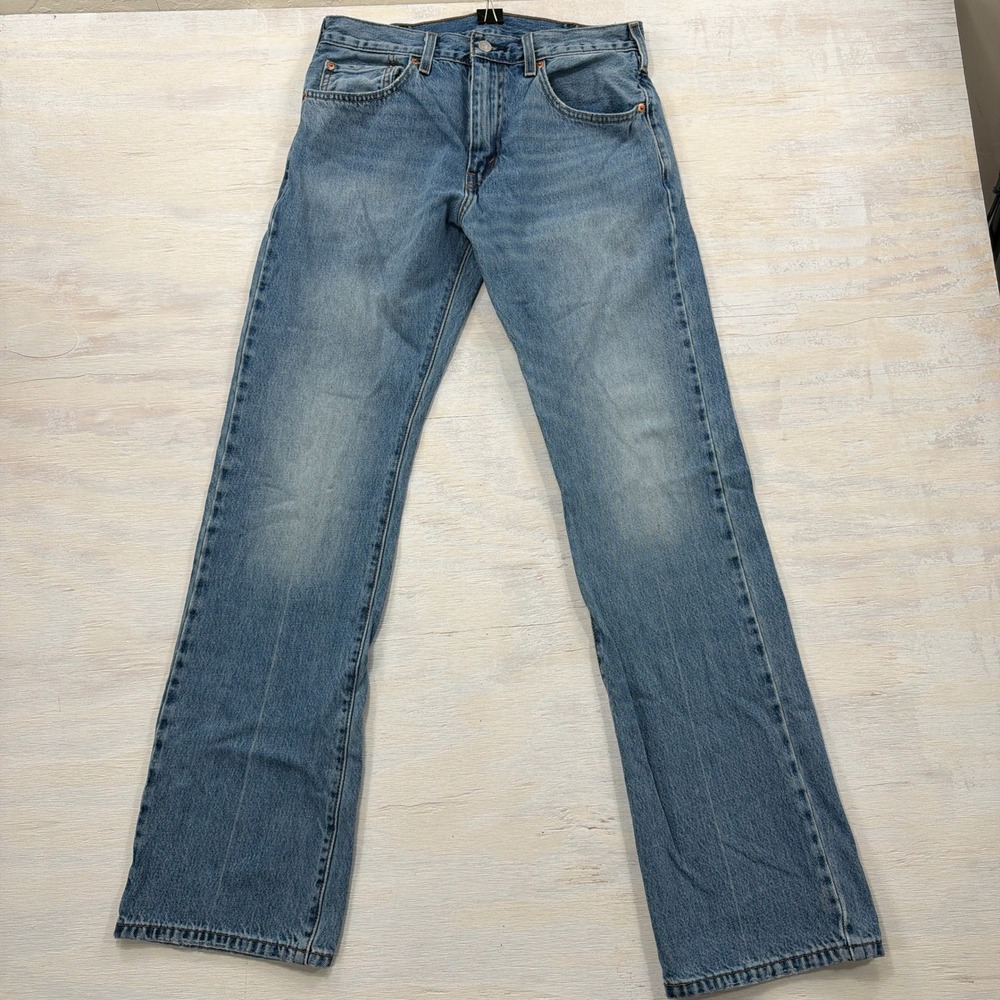 Levi's Jeans 517 Bootcut W32 L34 Light Wash Blue Denim Mens
